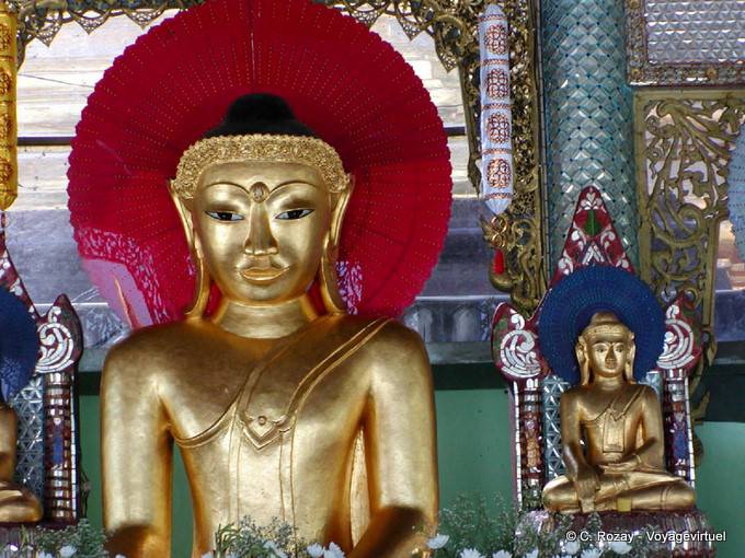 Buddha Red Halo, Sule Pagoda, Rangoon - Myanmar (Birmania)
