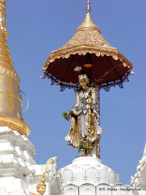 Hamsa preghiera, Shwedagon Pagoda, Rangoon - Myanmar (Birmania)