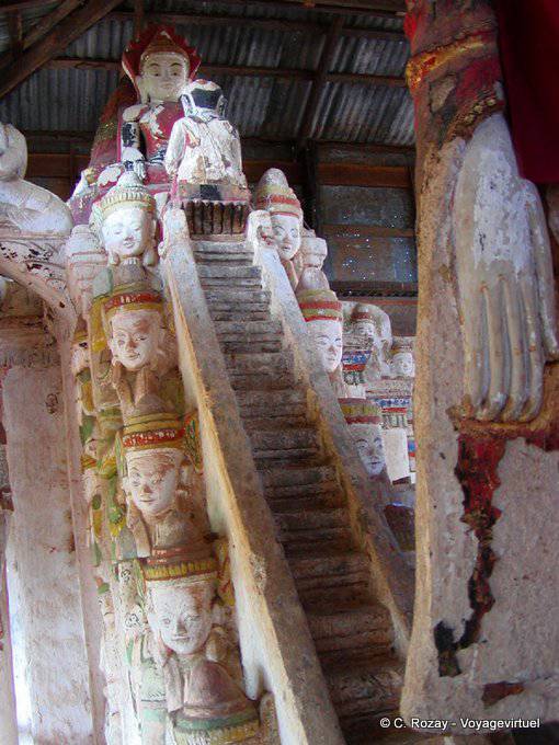 Scale di preghiera Takhaung Pagoda (Saga) - Myanmar (Birmania)
