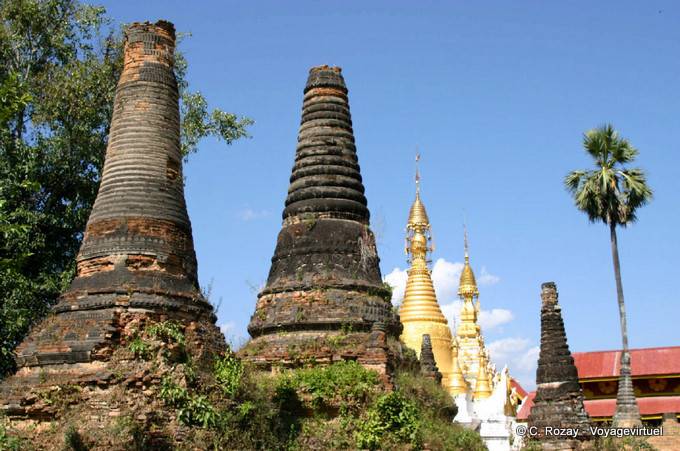 Senza testa Stupas, (Sankar) Sagar - Myanmar (Birmania)