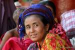 Il volto sorridente di aborigeni, Nyaung-U, Bagan, Birmania.