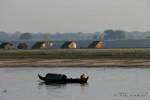 Paesaggio sulle rive del Ayeyarwady, Mandalay, Birmania.