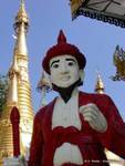 Nat chriromancien, protettore barba, Shwedagon Pagoda, Rangoon, Birmania.