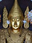 Buddha testa Jambhupati, Shwedagon, Yangon, Birmania.
