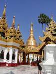Stupa di Shinsawpu Pagoda (Pagoda dei quattro monaci), Shwedagon, Yangon, Birmania.