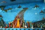 Murale Kaba Aye Pagoda, Rangoon, Birmania.
