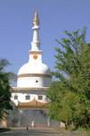 Particolare forma di stupa, Yangon, Birmania.