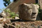 Bellezza sul sito archeologico Sankar, Birmania.