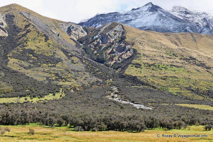 Paesaggio, Mount Cook Road, Canterbury - Nuova Zelanda