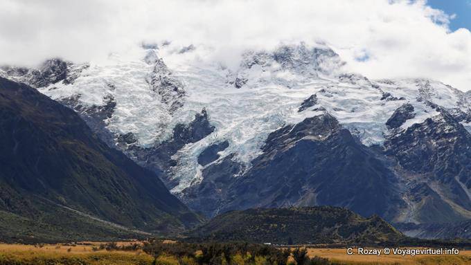Tensioni glaciali, Mount Cook Road, Canterbury - Nuova Zelanda