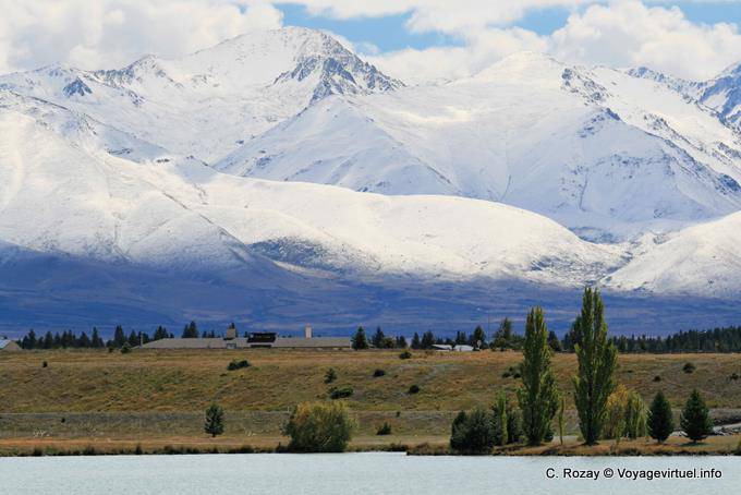 Primi fiocchi, Ruataniwha Lake, Canterbury - Nuova Zelanda