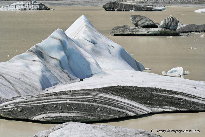 Galleggiante iceberg, Tasman Lake, Canterbury - Nuova Zelanda