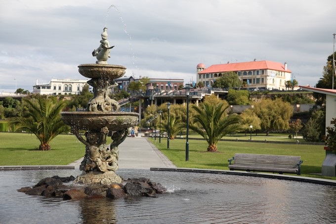 Fontana in Caroline Bay Park, Timaru, Canterbury - Nuova Zelanda