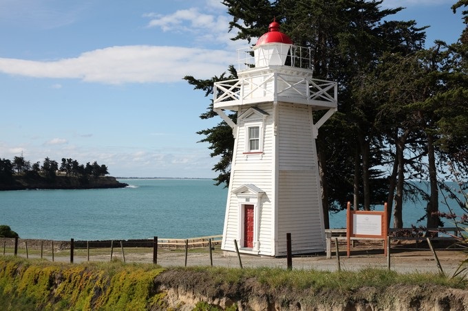 Faro su Caroline Bay, Timaru, Canterbury - Nuova Zelanda