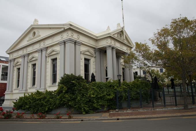 Timaru, Angolo di Cains Tce - Street Station, Timaru, Canterbury - Nuova Zelanda