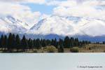 Ruataniwha Lake, Canterbury, Nuova Zelanda.