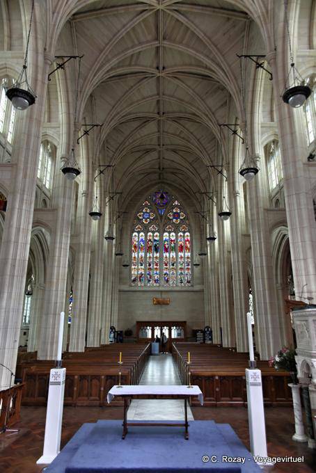Vista dall'altare navata centrale, Dunedin, Cattedrale di San Paolo - Nuova Zelanda