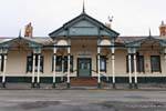 Stazione ferroviaria, Oamaru, Otago, Nuova Zelanda.