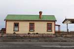 Allegato alla vecchia stazione ferroviaria, Oamaru, Otago, Nuova Zelanda.
