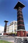 Decorazione su Dee Street, Invercargill Wachner Place, Southland, Nuova Zelanda.