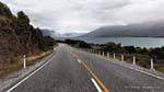 Coastal Road, Lago Wanaka, Southland, Nuova Zelanda.
