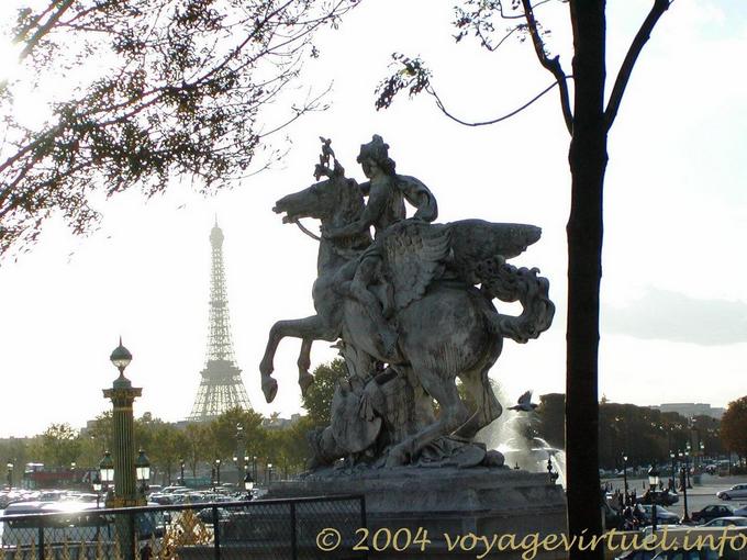 Mercury montato su Pegasus, Antoine Coysevox, Parigi, Francia