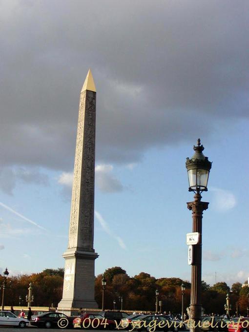 Pointe oro, Obelisco di Luxor, Place de la Concorde, Parigi, Francia