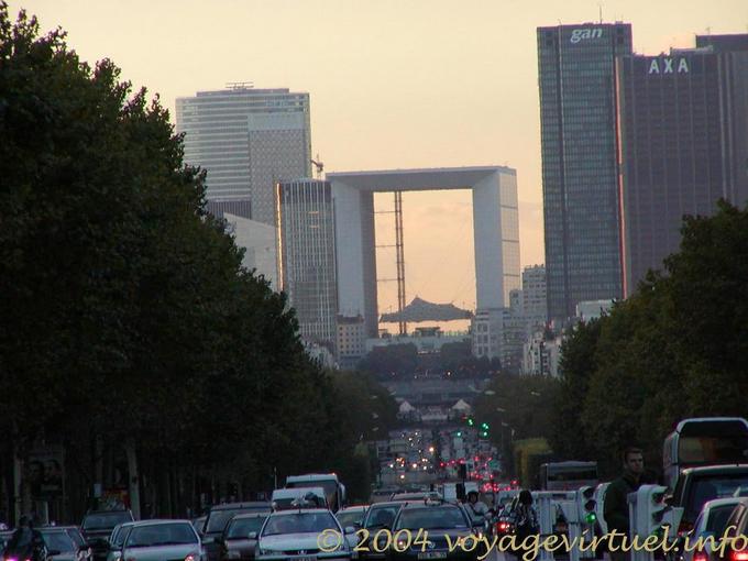 Luce della sera, La Défense, Parigi, Francia
