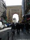 Arco di trionfo della Porte Saint-Denis, Parigi, Francia.