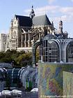 Saint Eustache-chiesa e Les Halles, Parigi, Francia.