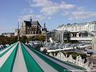 Panorama di Les Halles e St. Eustache, Parigi, Francia.