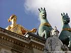 Particolare dell'Arco di trionfo del Carousel, Parigi, Francia.