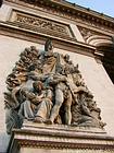 Scultura sul Arc de Triomphe de l'Etoile, Parigi, Francia.