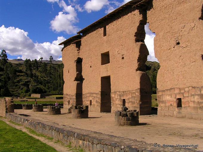 Raqchi Wiracocha rovine Inca tempio sito -Perù