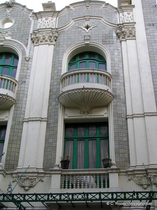 Quito, balcone di pietra -Equador