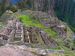 Machu Picchu, vista panoramica della zona residenziale, Perù.