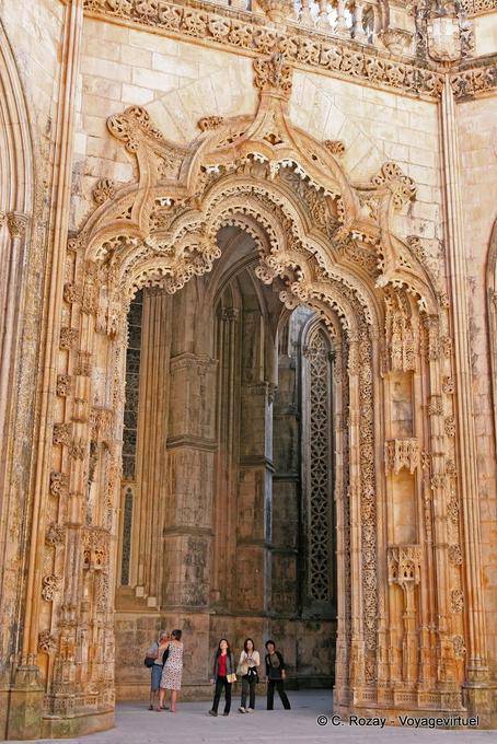 Funerale portale manuelino Rotonde, Monastero di Batalha - Portogallo