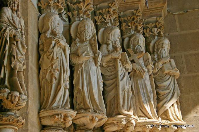 Rappresentanza degli Apostoli sul cavalletto, la Cattedrale del XIV secolo di Évora - Portogallo