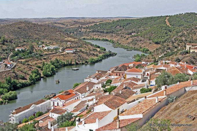 Panorama di Mértola e Rio Guadiana - Portogallo