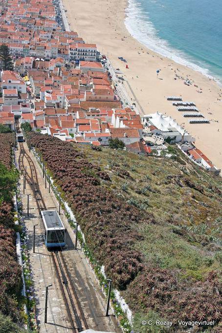 L'aumento della funicolare, Nazaré - Portogallo