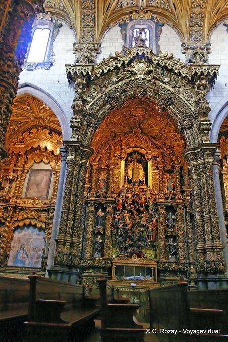 Cappella barocca nella chiesa di São Francisco, Porto - Portogallo