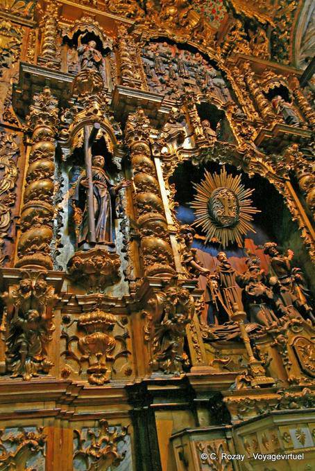 Gilding, statue e decorazioni barocche, São Francisco Church, Porto - Portogallo