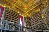 Piano della Biblioteca Joanina, Università di Coimbra, Portogallo.