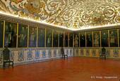 Ritratti ad olio Galleria dei re di Portogallo, Sala Grande dos Actos, Università di Coimbra, Portogallo.