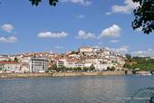 La città dal Rio Mondego, Coimbra, Portogallo.