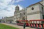 Monastero di Jeronimos, vista generale, Lisbona, Portogallo.