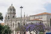 Veduta della Chiesa del Monastero di Jeronimos, Lisbona, Portogallo.