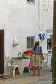 Privacy nel cortile, Nazaré, Portogallo.
