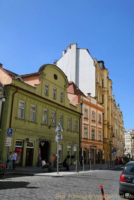 Quelques façades sur Hastalska, Stare Mesto - Praga, Repubblica Ceca