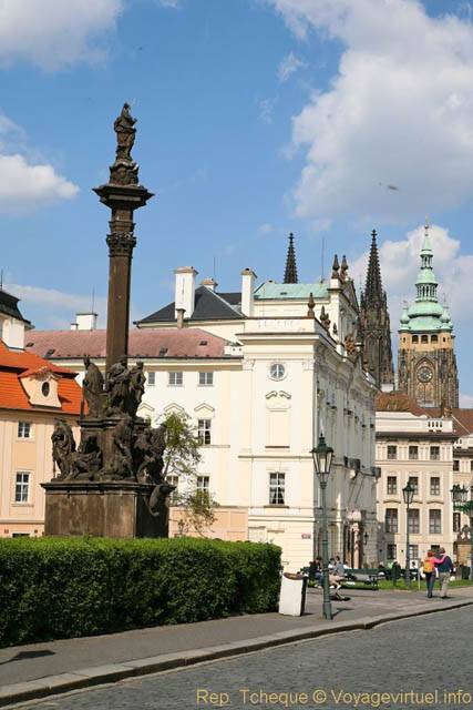 Hradcanske Namesti, Colonne de la Peste - Praga, Repubblica Ceca